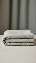 Natural Linen Throw Blanket