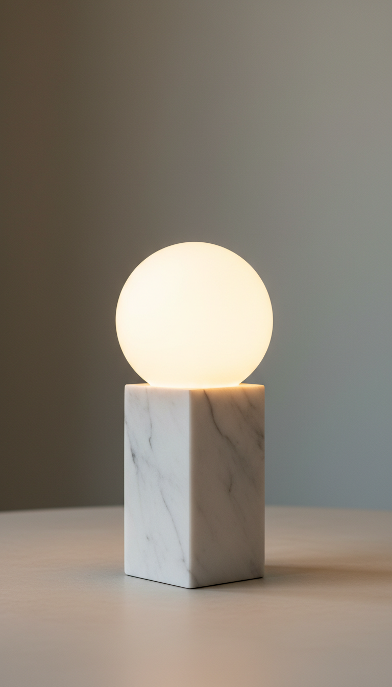 Minimalist Marble Table Lamp