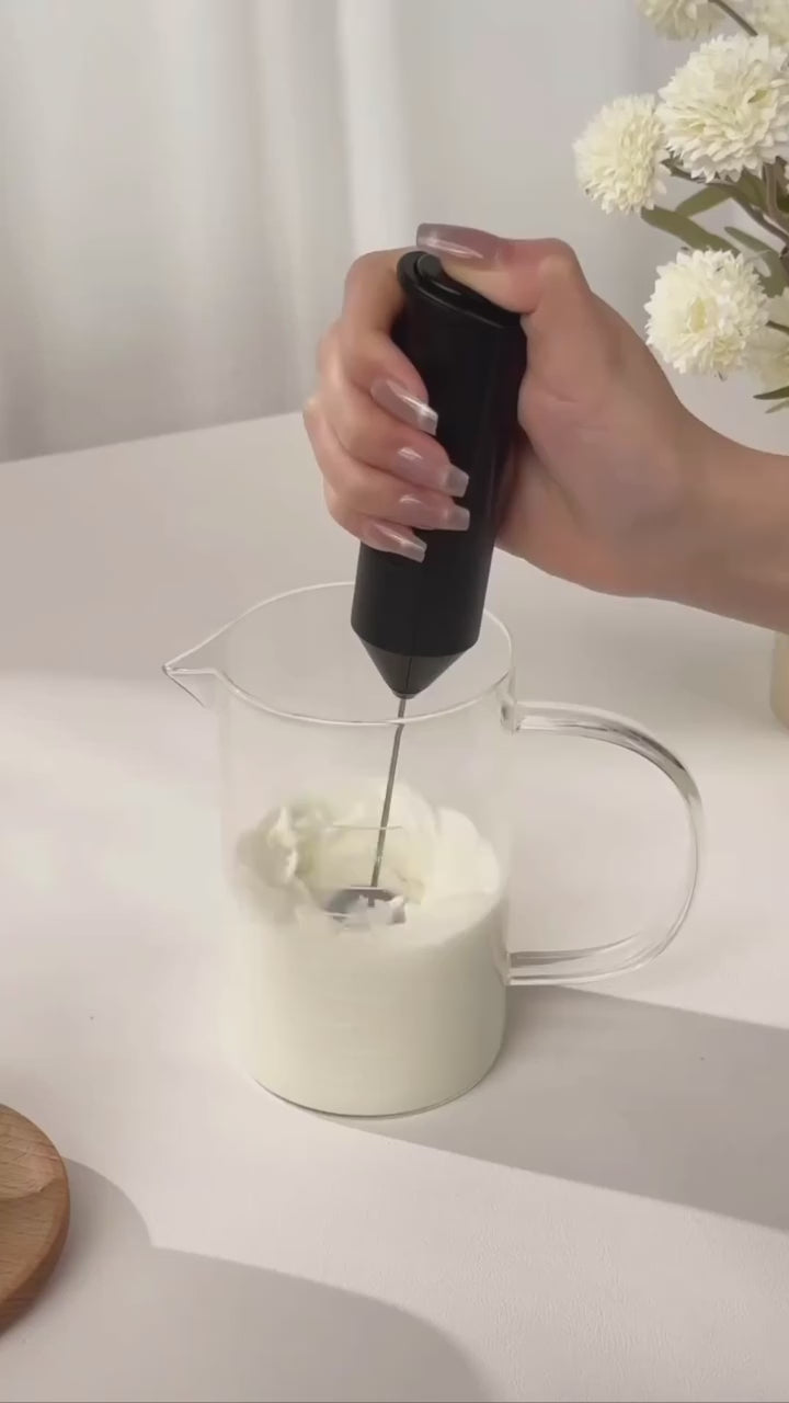 Electric Milk Frother Hand Mixer – USB Rechargeable